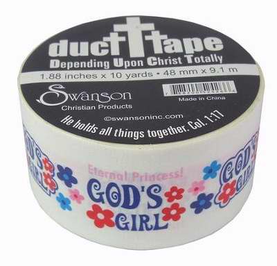 Craft-Designer Duct Tape-God's Girl (1 7/8" x 10 Yard Roll)
