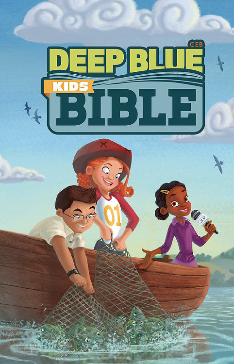 CEB Deep Blue Kids Bible-Bright Sky Softcover