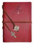 Journal-Cross-Faux Leather-Red (7 1/2 x 5 3/8)