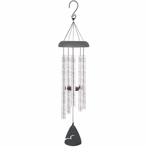 Wind Chime-Sonnet-Faith Family Friends-Silver/Brown (30")