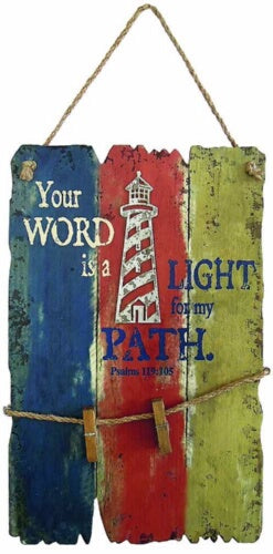 Wall Art-Lighthouse-Your Word is A Light For My Pa