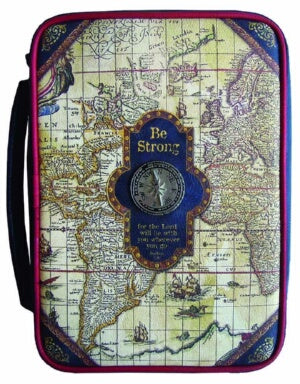 Bible Cover-Nautical Map-Large (Apr)