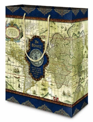 Nautical Map-Medium (8" x 10" x 4") (Apr) Gift Bag