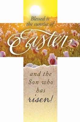 Bookmark-Cross-Blessed Is The Sunrise Of Easter (Pack Of 25) (Pkg-25)