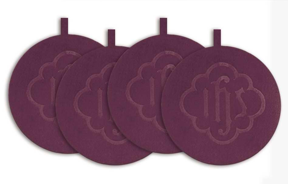Offering Plate-Replacement Pad W/IHS (Maroon) For RW 125 (RWP 125M)+