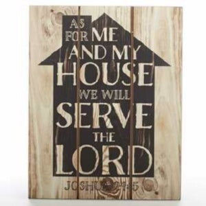 Wall Plaque-As For Me And My House