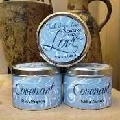 Covenant Scripture Tin Candle