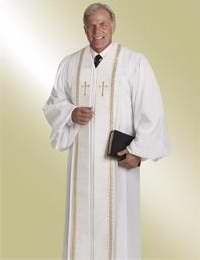 Clergy Robe-RT Wesley-H94F/H464-White