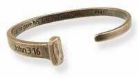 Nail Cuff/John 3:16-Copper Bracelet