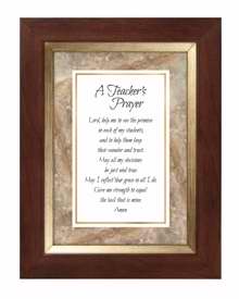 Framed Art-Tabletop-Meaningful Moments-Teacher's Prayer (7" X 9")