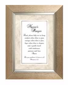 Framed Art-Tabletop-Meaningful Moments-Nurse's Prayer (Phil 4:5) (7" X 9")