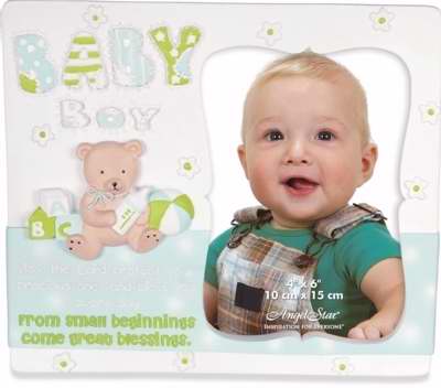 Frame-Photo-Baby Boy (Holds 4 x 6 Photo)