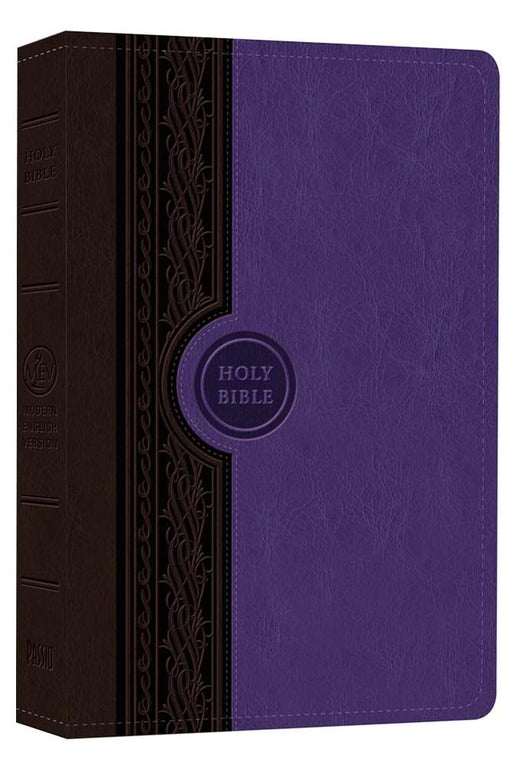 MEV Thinline Reference Bible-English Violet/Brown Two Tone