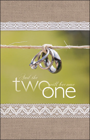 Bulletin-And The Two Will Become One (Wedding) (Pack Of 100) (Pkg-100)