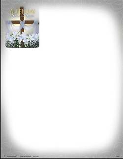 Letterhead-Alleluia! Christ Is Risen (Easter) (Pack Of 100) (Pkg-100)