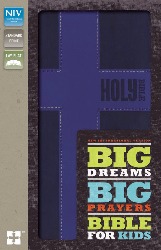 NIV Big Dreams, Big Prayers Bible For Kids-Blue Duo-Tone