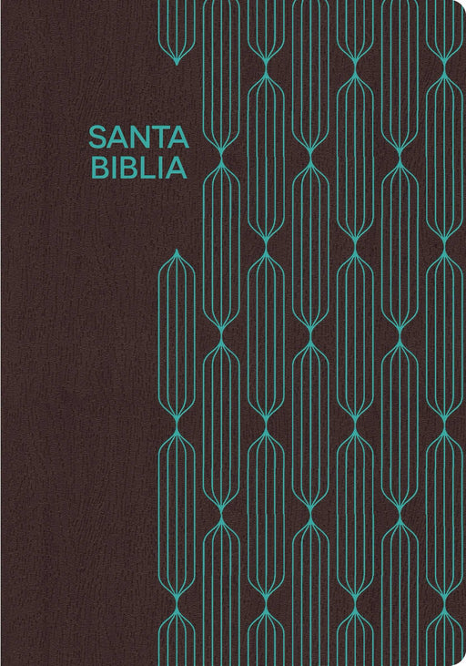 Span-RVR 1960 Gift And Award Bible-Coffee/Turquoise LeatherTouch (Biblia Para Regalos Y Premios)