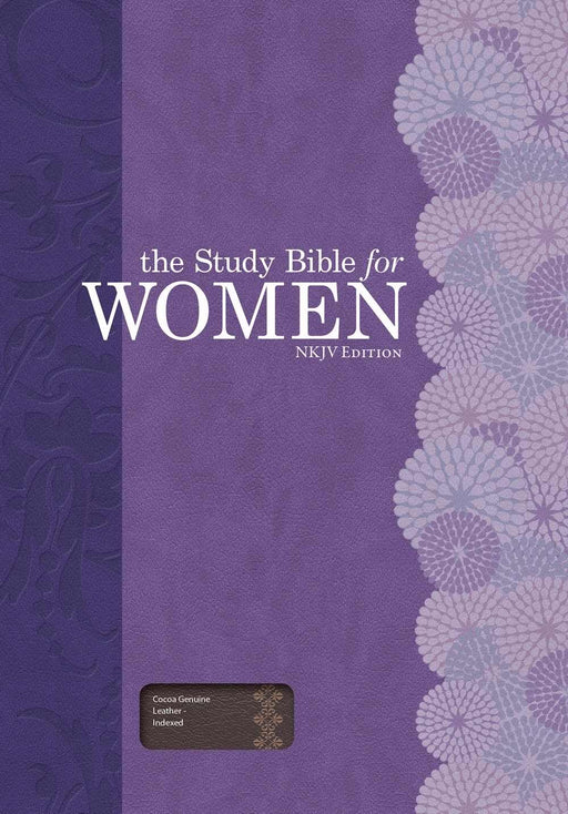 NKJV Study Bible For Women-Cocoa Genuine Leather Indexed