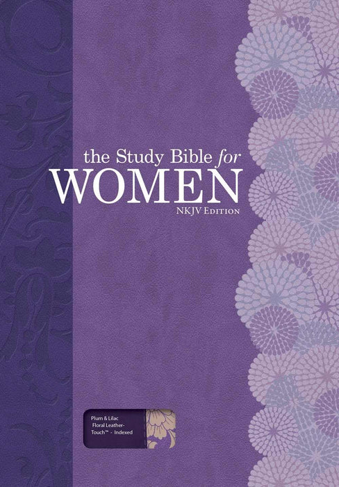 NKJV Study Bible For Women-Plum/Lilac LeatherTouch Indexed