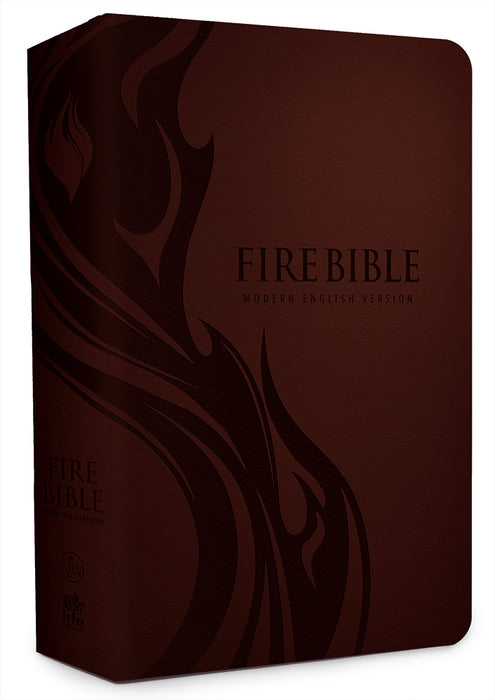 MEV Fire Bible-Brown LeatherLike
