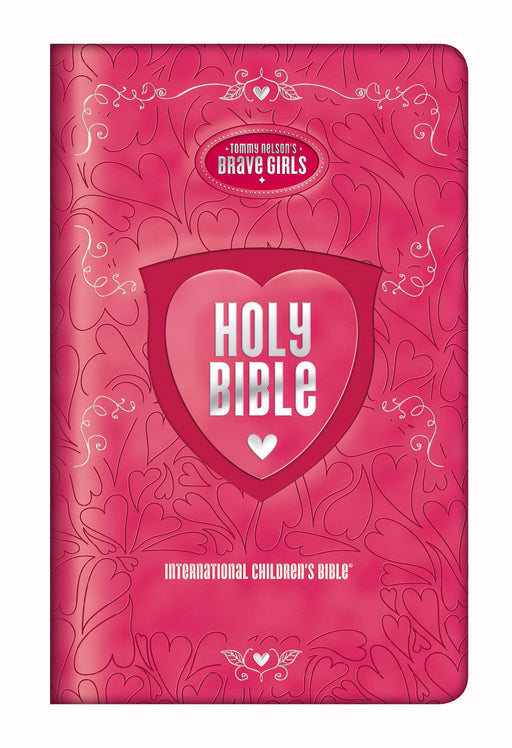 ICB Brave Girls Devotional Bible-Pink LeatherSoft