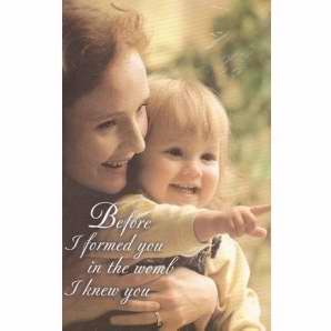 Bulletin-Before I Formed You In The Womb I Knew You (Pack Of 100) (Pkg-100)