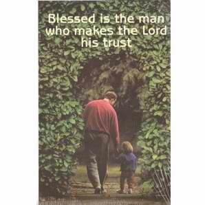 Bulletin-Blessed Is The Man Who Makes The Lord His Trust (Pack Of 100)