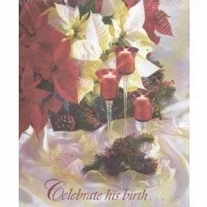 Bulletin-Advent Week 3-Celebrate His Birth-Legal Size (Pack Of 100) (Pkg-100)