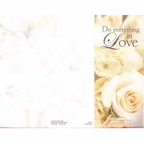 Bulletin-Do Everything In Love (1 Corinthians 16:14) (Pack Of 100) (Pkg-100)