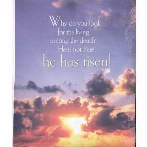 Bulletin-Easter Sunset/He Has Risen!-Legal Size (Pack Of 100) (Pkg-100)