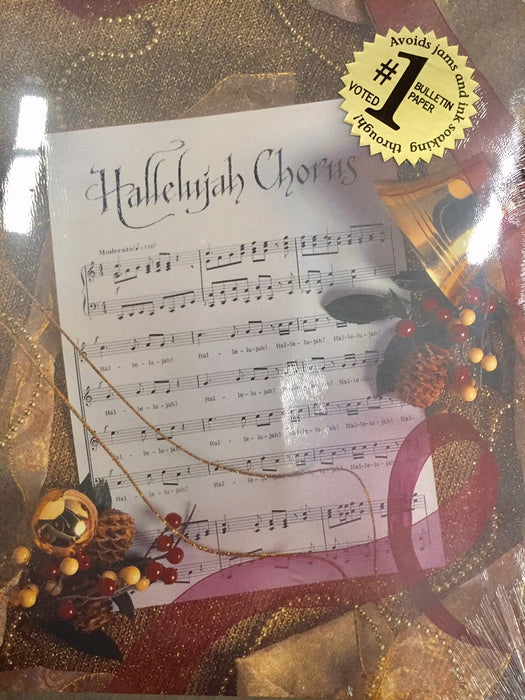 Bulletin-Hallelujah Chorus (Christmas)-Legal Size (Pack Of 100)
