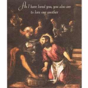 Bulletin-Jesus Washes The Disciples Feet-Legal Size (Pack Of 100)