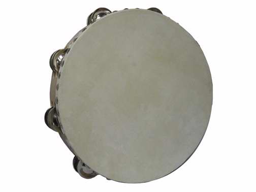 Instrument-Tambourine-Wood-Large (10" Double)
