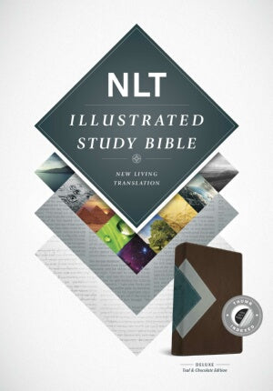 NLT2 Illustrated Study Bible-Teal/Chocolate TuTone