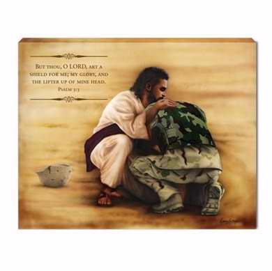 Canvas-For The Troops/Soldier-Small (14 x 11)