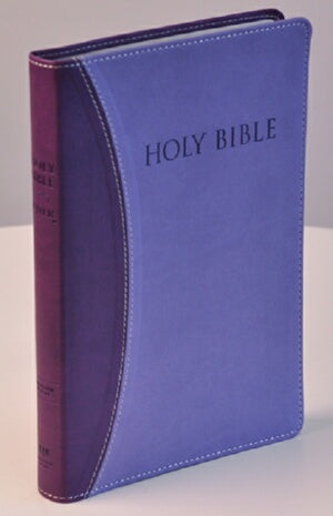 KJVER Thinline Bible/Personal Size-Dark Purple/Light Purple Indexed