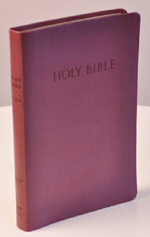 KJVER Thinline Bible/Large Print-Burgundy Ultrasof