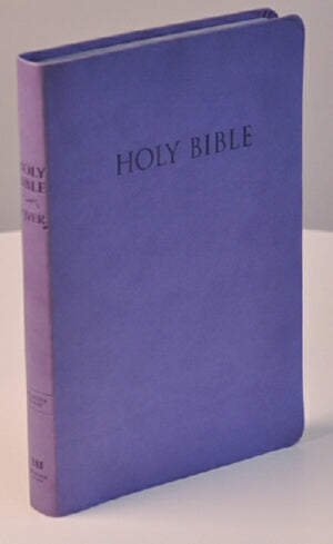 KJVER Thinline Bible/Large Print-Purple Ultrasoft
