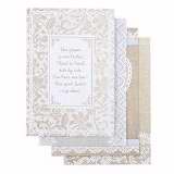 Card-Boxed-Wedding-Wedding Shower White Patterns (Box Of 12) (Pkg-12)