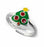 Ring-Christmas Tree-Epoxy Colour Adjustable w/Epoxy-Style 925-(Sterling Silver)