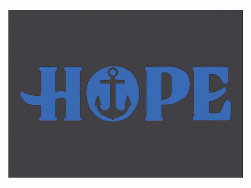 Auto Decal-Vinyl-Anchor In Hope-Blue (4 x 6)
