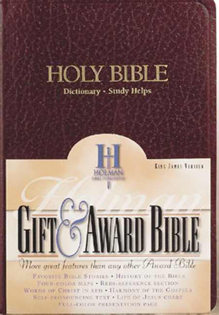 KJV Gift & Award Bible-Burgundy Imitation Leather