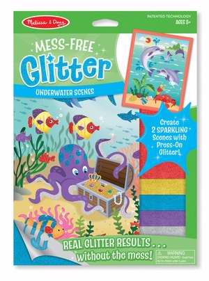 Craft Kit-Mess Free Glitter: Underwater Scenes (2 Scenes) (Ages 5+)