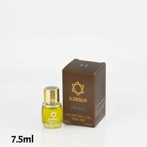Anointing Oil-Henna-Clear Glass Bottle-1/4oz