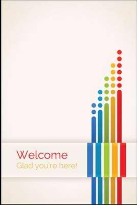 Welcome Folder-Welcome Glad You're Here (Psalm 48:1) (Pack Of 12) (Pkg-12)