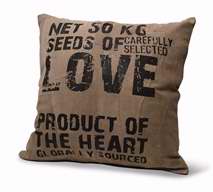 Cushion-Love Seeds-Leather-Gray