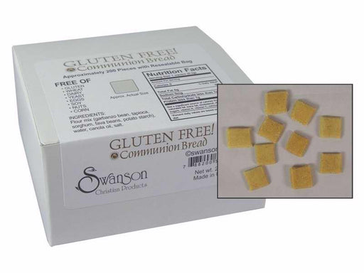Communion-Baked Gluten Free Bread-Square (Pack of 200) (Pkg-200)
