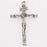 Wall Cross-Rugged Wood Crucifix Cross-Pewter (5-3/8" x 3-1/4")