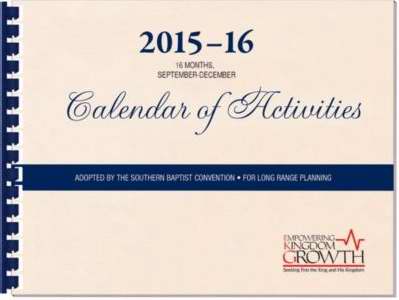 Calendar-Calendar Of Activities 2015-16 (16 Months)