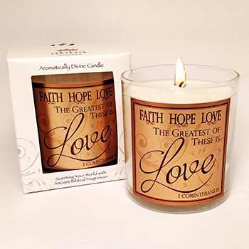 Candle-Faith Hope Love (3")-Covenant Fragrance